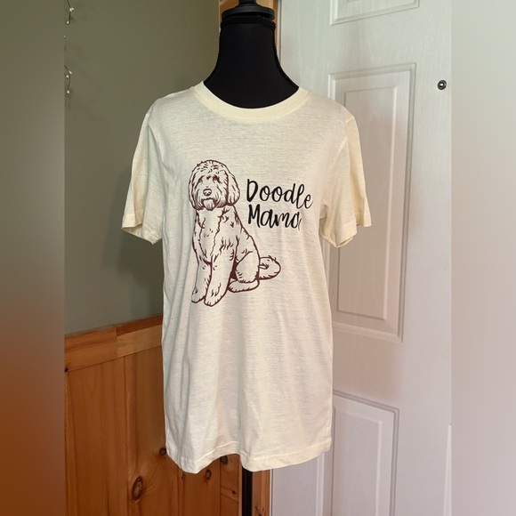 Makers Market Cream Doodle Mama Graphic T-Shirt NWOT - Picture 1 of 9